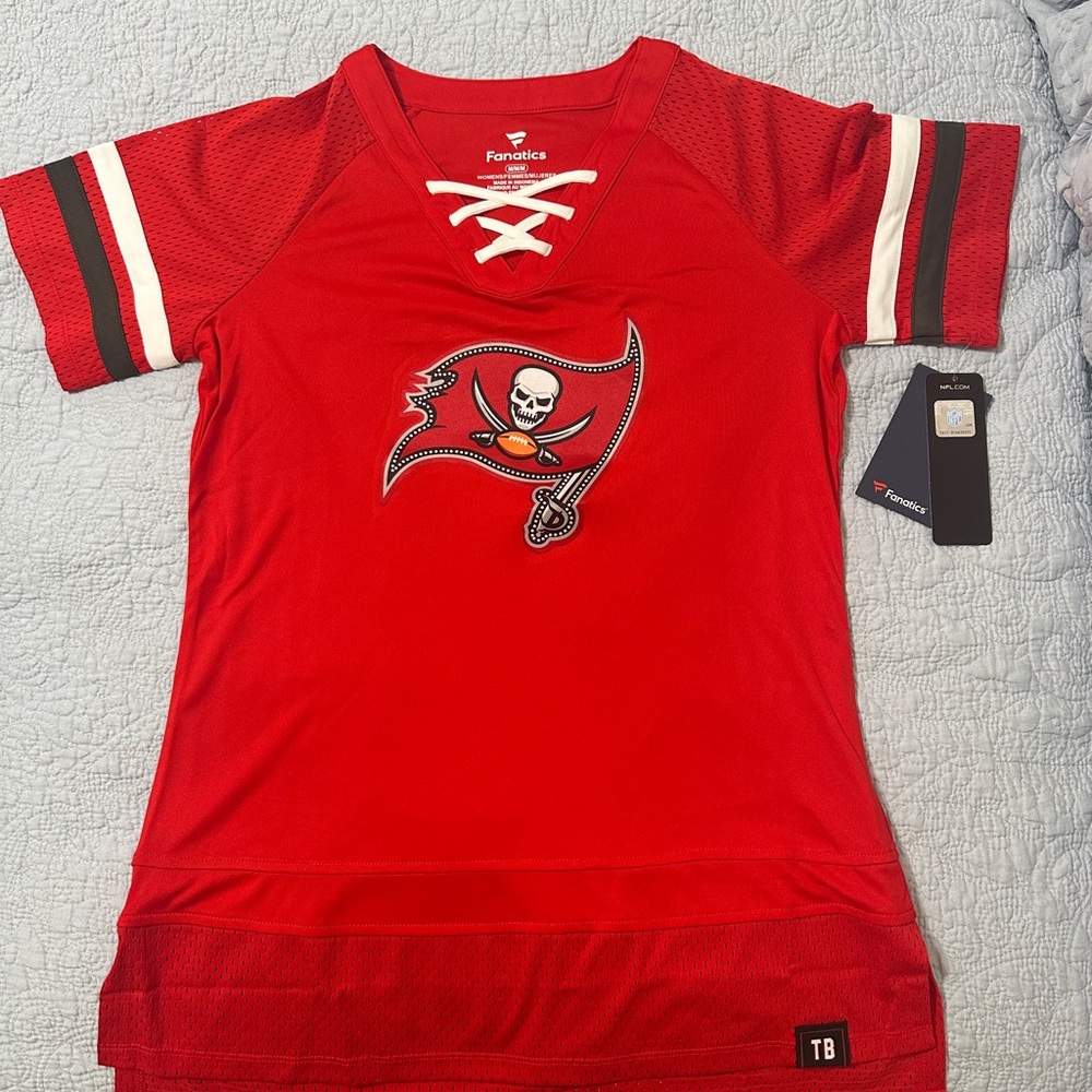 Fanatics Red Sports Team Shirt (NEW WITH TAGS)
